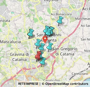 Mappa Via Trappeto, 95037 San Giovanni La Punta CT, Italia (1.33467)