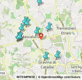 Mappa Via Acireale, 95030 Mascalucia CT, Italia (1.11818)