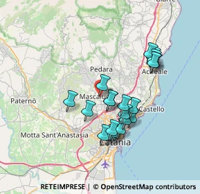 Mappa Via Acireale, 95030 Mascalucia CT, Italia (7.0515)