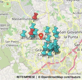 Mappa Via Acireale, 95030 Mascalucia CT, Italia (1.527)