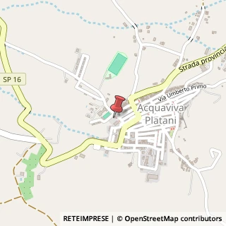 Mappa Piazza municipio 1, 92020 Acquaviva Platani, Caltanissetta (Sicilia)