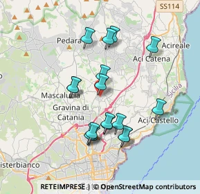 Mappa Via Dr. Francesco Cantone, 95037 San Giovanni La Punta CT, Italia (3.70176)