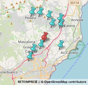 Mappa Via Dr. Francesco Cantone, 95037 San Giovanni La Punta CT, Italia (3.71727)