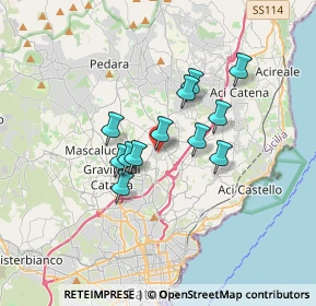 Mappa Via Dr. Francesco Cantone, 95037 San Giovanni La Punta CT, Italia (2.82333)