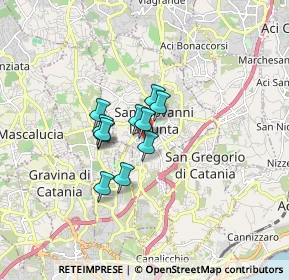 Mappa Via Dr. Francesco Cantone, 95037 San Giovanni La Punta CT, Italia (1.13727)