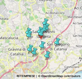 Mappa Via Dr. Francesco Cantone, 95037 San Giovanni La Punta CT, Italia (1.31333)