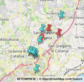 Mappa Via Dr. Francesco Cantone, 95037 San Giovanni La Punta CT, Italia (1.83909)