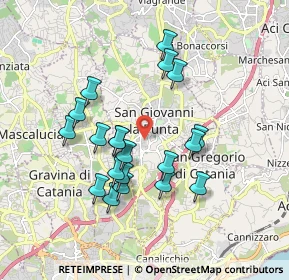 Mappa Via Dr. Francesco Cantone, 95037 San Giovanni La Punta CT, Italia (1.849)