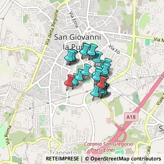 Mappa Via S.S. Crocifisso, 95037 San Giovanni la punta CT, Italia (0.28276)