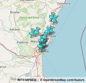 Mappa Via SS. Crocifisso, 95037 San Giovanni la punta CT, Italia (7.57077)