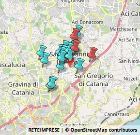 Mappa Via S.S. Crocifisso, 95037 San Giovanni la punta CT, Italia (1.081)