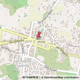 Mappa Via Umberto, 105, 95030 San Pietro Clarenza, Catania (Sicilia)