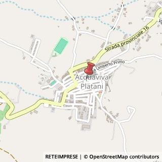 Mappa Via regina elena 2, 93010 Acquaviva Platani, Caltanissetta (Sicilia)