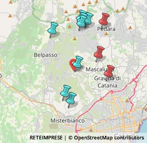 Mappa Via John Fitzgerald Kennedy, 95030 San Pietro Clarenza CT, Italia (4.25909)