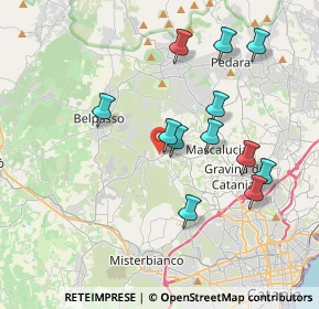 Mappa Via John Fitzgerald Kennedy, 95030 San Pietro Clarenza CT, Italia (4.10417)