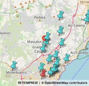 Mappa Via Nociazze, 95030 Tremestieri Etneo CT, Italia (5.341)