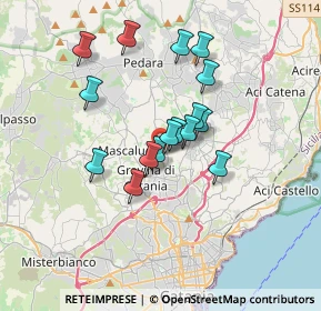 Mappa Via Nociazze, 95030 Tremestieri Etneo CT, Italia (3.14125)