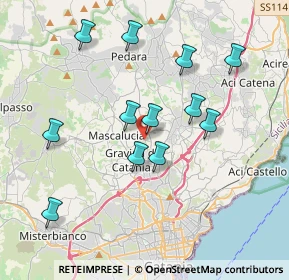 Mappa Via Nociazze, 95030 Tremestieri Etneo CT, Italia (4.0925)