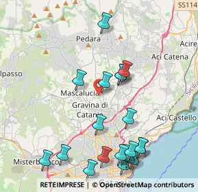 Mappa Via Nociazze, 95030 Tremestieri Etneo CT, Italia (5.2265)