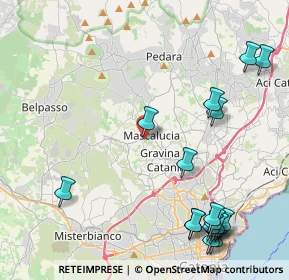Mappa Via Aldo Moro, 95030 Mascalucia CT, Italia (6.34722)