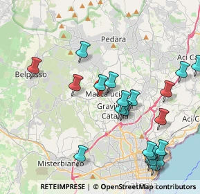 Mappa Via Aldo Moro, 95030 Mascalucia CT, Italia (5.154)