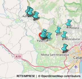 Mappa Via Liguria, 95047 Paternò CT, Italia (7.4865)