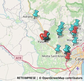 Mappa Via Lombardia, 95047 Paternò CT, Italia (8.018)