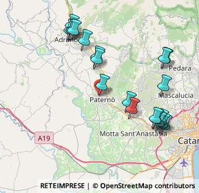 Mappa Via Lombardia, 95047 Paternò CT, Italia (9.6295)