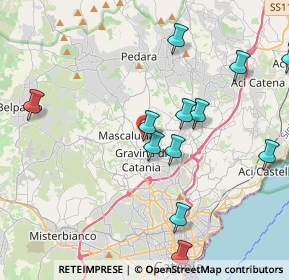 Mappa Via Santa Maria dei Monti, 95030 Mascalucia CT, Italia (4.92917)