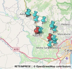 Mappa Via Livorno, 95047 Paternò CT, Italia (6.51)