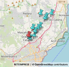 Mappa Via del Quadrifoglio, 95030 Tremestieri Etneo CT, Italia (2.5125)