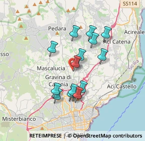 Mappa Via del Quadrifoglio, 95030 Tremestieri Etneo CT, Italia (3.37733)