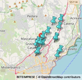 Mappa Via del Quadrifoglio, 95030 Tremestieri Etneo CT, Italia (2.98267)