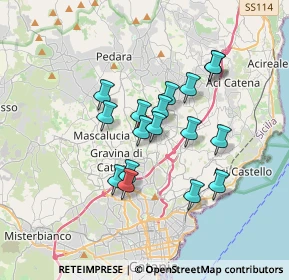 Mappa Via del Quadrifoglio, 95030 Tremestieri Etneo CT, Italia (3.13529)