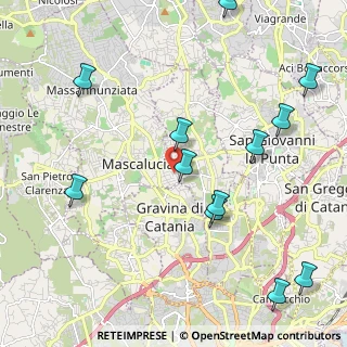 Mappa Via S. Gregorio, 95035 Mascalucia CT, Italia (2.88917)