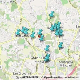 Mappa Via S. Gregorio, 95035 Mascalucia CT, Italia (1.044)