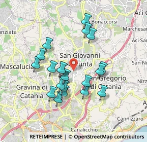 Mappa Via Padova, 95037 San Giovanni La Punta CT, Italia (1.7945)