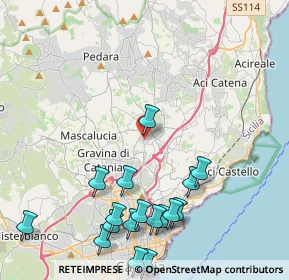 Mappa Via Padova, 95037 San Giovanni La Punta CT, Italia (5.82)