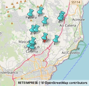 Mappa Via Padova, 95037 San Giovanni La Punta CT, Italia (3.49)