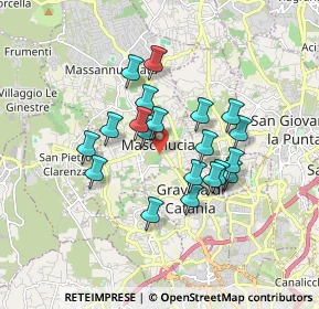Mappa Via Ospizio, 95030 Mascalucia CT, Italia (1.599)