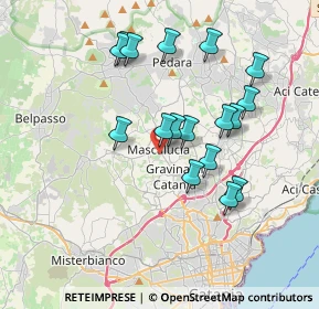 Mappa Via Ospizio, 95030 Mascalucia CT, Italia (3.80529)