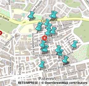 Mappa Via Torquato Tasso, 95047 Paternò CT, Italia (0.233)