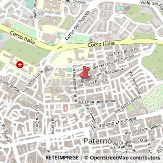 Mappa Via foscolo ugo 5, 95032 Paternò, Catania (Sicilia)