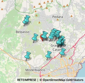Mappa Via Cavaliere A. Mannino, 95030 San Pietro Clarenza CT, Italia (3.06444)