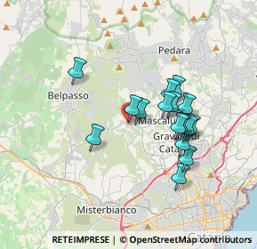Mappa Via Cavaliere A. Mannino, 95030 San Pietro Clarenza CT, Italia (3.28688)
