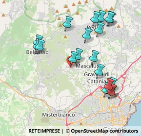Mappa Via Cavaliere A. Mannino, 95030 San Pietro Clarenza CT, Italia (4.69737)