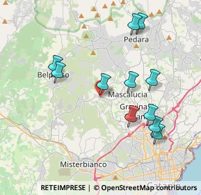 Mappa Via Cavaliere A. Mannino, 95030 San Pietro Clarenza CT, Italia (4.37273)