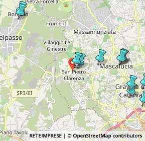 Mappa Via Umberto, 95030 San Pietro Clarenza CT, Italia (3.03)