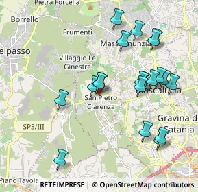 Mappa Via Umberto, 95030 San Pietro Clarenza CT, Italia (2.3025)