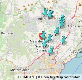 Mappa Via R. Wagner, 95030 Mascalucia CT, Italia (3.7075)